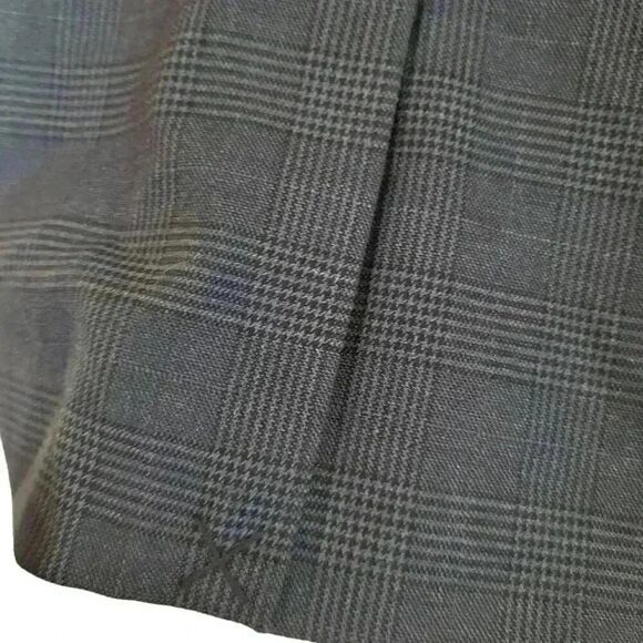 Banana Republic Women's Navy Poly/Rayon/Spandex Plaid Pencil Skirt w Tie Belt & - Picture 8 of 10